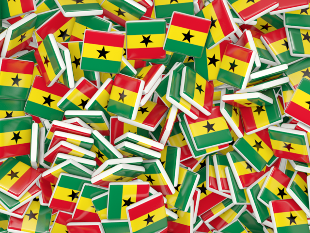 Бэкграунд из квадратных флагов. Скачать флаг. Гана