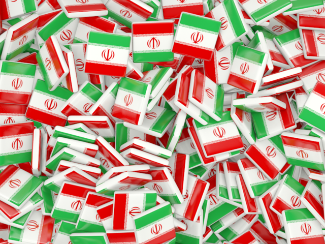 Бэкграунд из квадратных флагов. Скачать флаг. Иран
