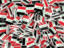Iraq. Square flag background. Download icon.