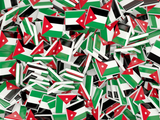 Square flag background. Download flag icon of Jordan at PNG format