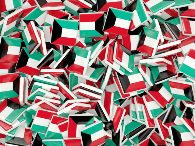 Бэкграунд из квадратных флагов. Скачать флаг. Кувейт