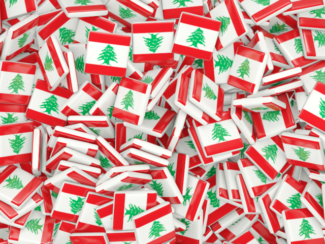 Square flag background. Download flag icon of Lebanon at PNG format