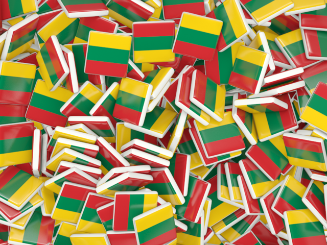 Square flag background. Download flag icon of Lithuania at PNG format