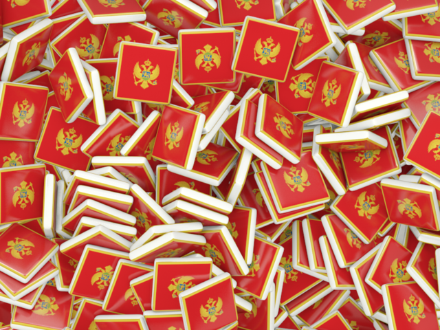 Square flag background. Download flag icon of Montenegro at PNG format