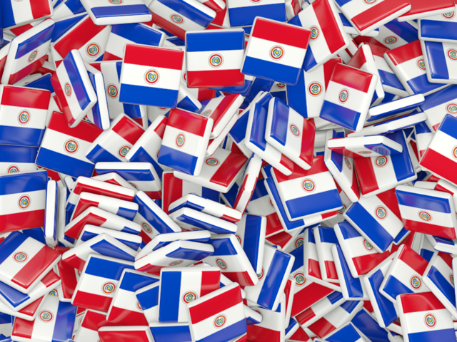 Square flag background. Download flag icon of Paraguay at PNG format
