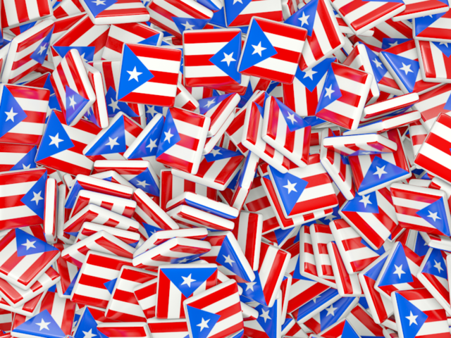 Бэкграунд из квадратных флагов. Скачать флаг. Пуэрто-Рико
