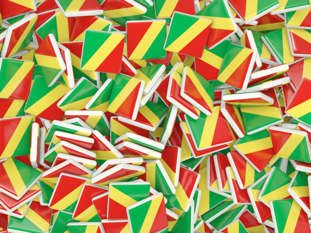 Бэкграунд из квадратных флагов. Скачать флаг. Республика Конго