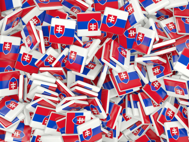 Square flag background. Download flag icon of Slovakia at PNG format