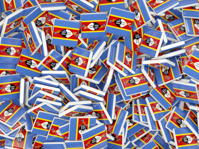 Бэкграунд из квадратных флагов. Скачать флаг. Свазиленд