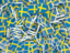 Sweden. Square flag background. Download icon.