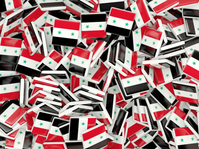 Бэкграунд из квадратных флагов. Скачать флаг. Сирия