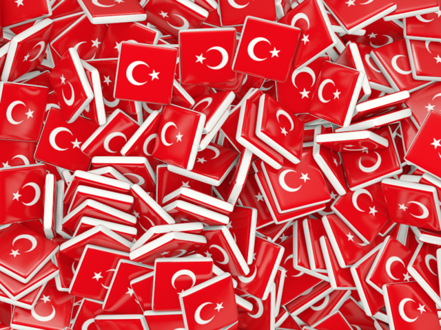 Square flag background. Download flag icon of Turkey at PNG format