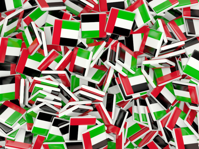 Бэкграунд из квадратных флагов. Скачать флаг. Объединённые Арабские Эмираты