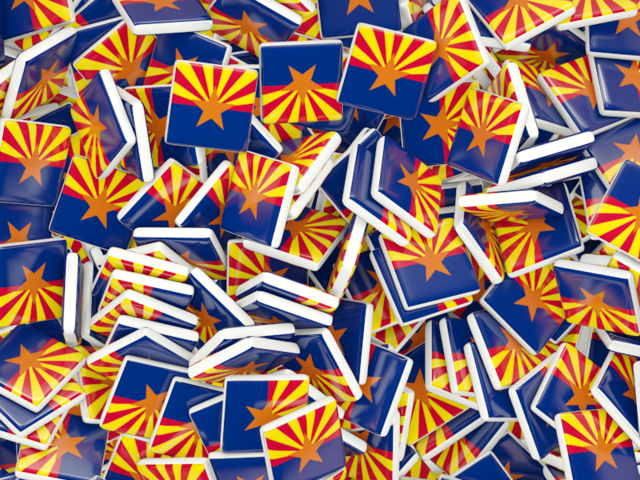 Square flag background. Download flag icon of Arizona