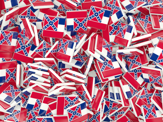 Square flag background. Download flag icon of Mississippi