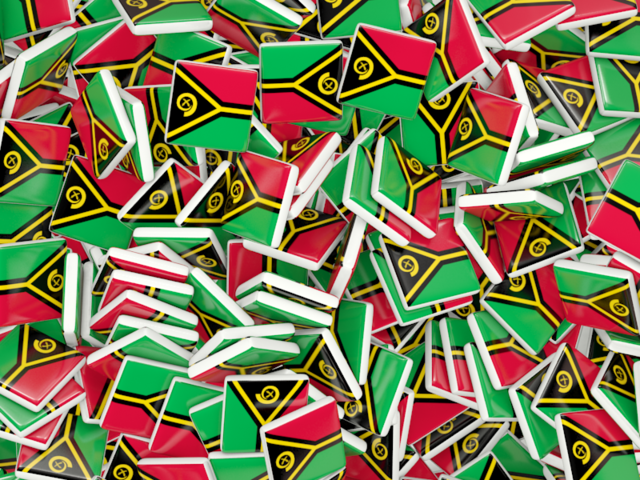 Square flag background. Download flag icon of Vanuatu at PNG format