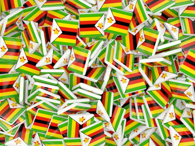 Бэкграунд из квадратных флагов. Скачать флаг. Зимбабве