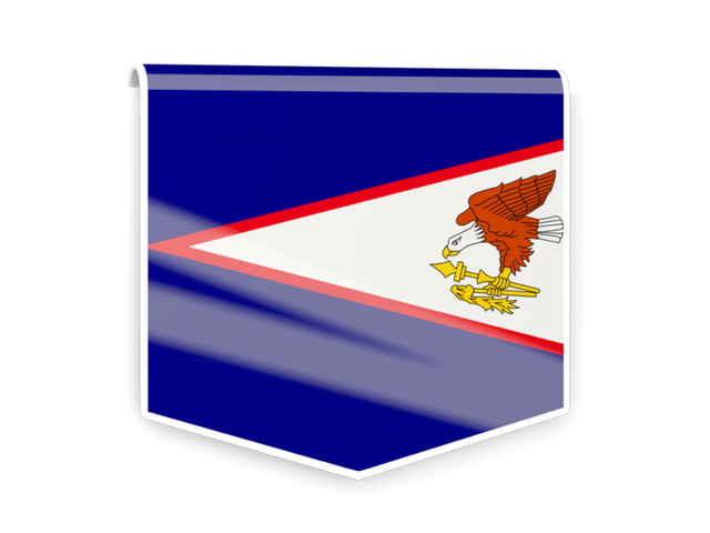 Square flag label. Download flag icon of American Samoa at PNG format