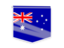 Australia. Square flag label. Download icon.