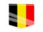 Бельгия. Квадратный флаг-этикетка. Скачать иллюстрацию.