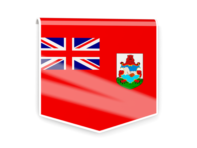Square flag label. Download flag icon of Bermuda at PNG format
