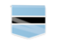 Botswana. Square flag label. Download icon.