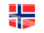 Bouvet Island. Square flag label. Download icon.