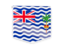 British Indian Ocean Territory. Square flag label. Download icon.