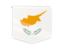 Cyprus. Square flag label. Download icon.