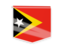 East Timor. Square flag label. Download icon.