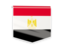 Egypt. Square flag label. Download icon.