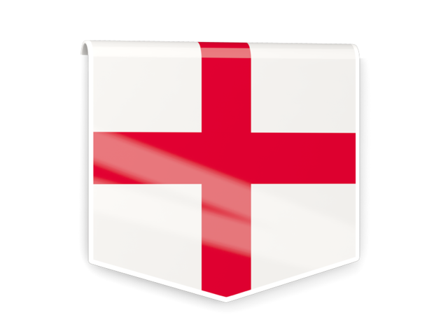 Square flag label. Download flag icon of England at PNG format