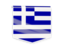 Greece. Square flag label. Download icon.