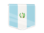 Гватемала. Квадратный флаг-этикетка. Скачать иконку.