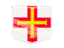 Guernsey. Square flag label. Download icon.