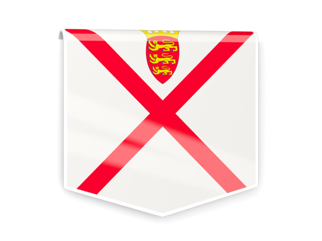 Square flag label. Download flag icon of Jersey at PNG format