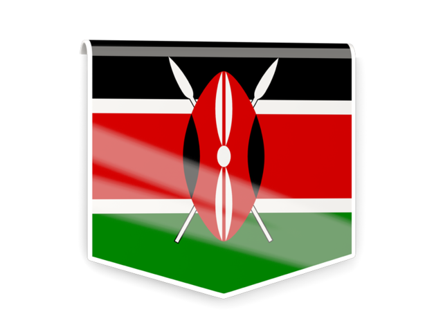 Square flag label. Download flag icon of Kenya at PNG format