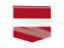 Latvia. Square flag label. Download icon.