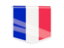 Mayotte. Square flag label. Download icon.