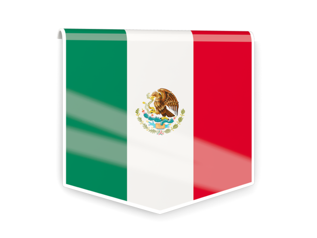 Square flag label. Download flag icon of Mexico at PNG format