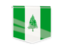 Norfolk Island. Square flag label. Download icon.