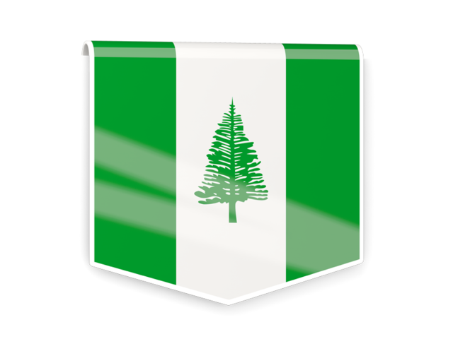 Square flag label. Download flag icon of Norfolk Island at PNG format