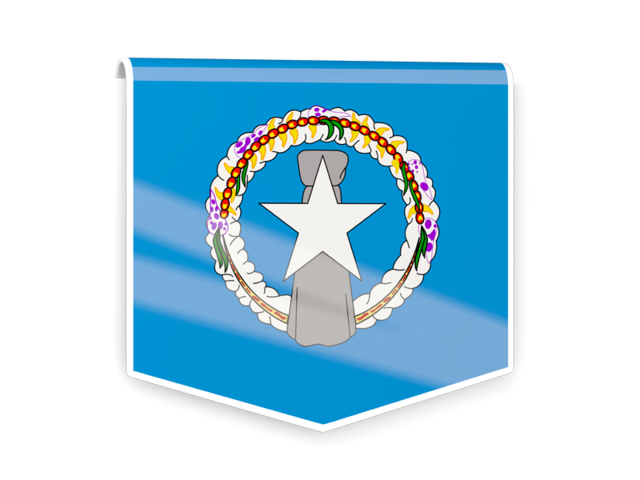 Square flag label. Download flag icon of Northern Mariana Islands at PNG format