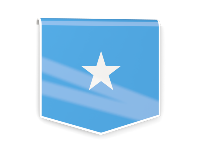 Square flag label. Download flag icon of Somalia at PNG format