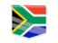 South Africa. Square flag label. Download icon.