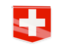 Switzerland. Square flag label. Download icon.