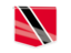 Trinidad and Tobago. Square flag label. Download icon.