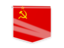 Soviet Union. Square flag label. Download icon.