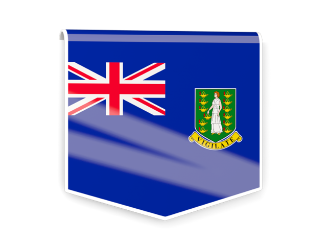 Square flag label. Download flag icon of Virgin Islands at PNG format