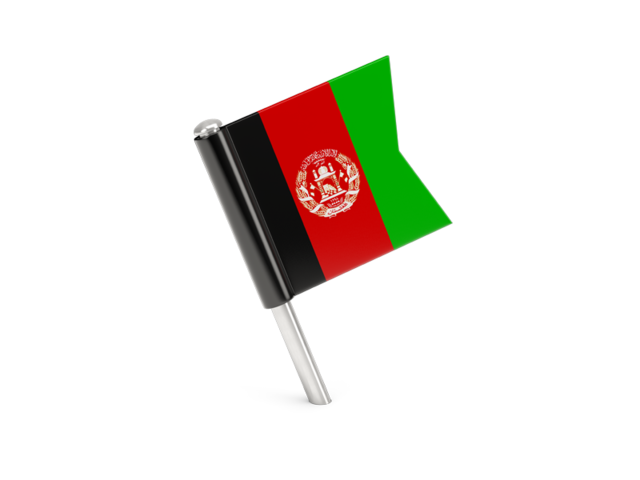 Square flag pin. Download flag icon of Afghanistan at PNG format